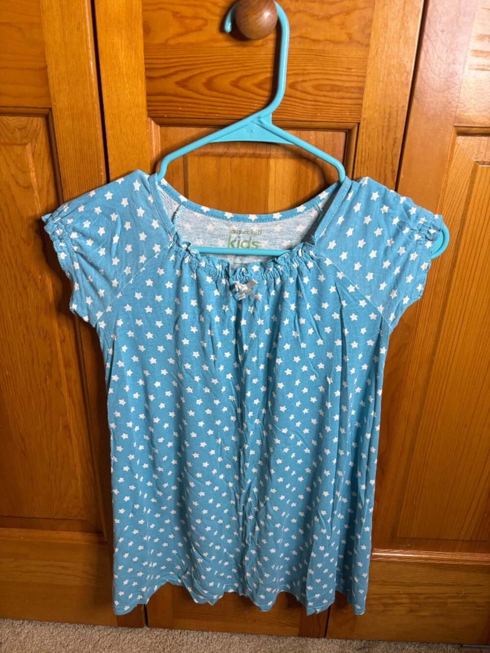 Garnet Hill Girls Blue Star Nightgown (Size M)